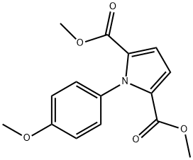 dimethyl 1-(4-methoxyphenyl)-1H-pyrrole-2,5-dicarboxylate 结构式
