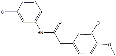 N-(3-chlorophenyl)-2-(3,4-dimethoxyphenyl)acetamide 结构式