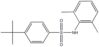 4-tert-butyl-N-(2,6-dimethylphenyl)benzenesulfonamide 结构式