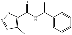 4-methyl-N-(1-phenylethyl)-1,2,3-thiadiazole-5-carboxamide 结构式