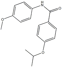 4-isopropoxy-N-(4-methoxyphenyl)benzamide 结构式