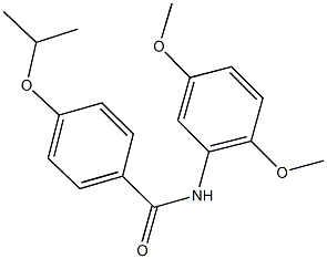 N-(2,5-dimethoxyphenyl)-4-isopropoxybenzamide 结构式