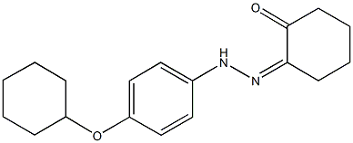 1,2-cyclohexanedione 1-{[4-(cyclohexyloxy)phenyl]hydrazone} 结构式