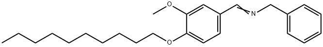 N-benzyl-N-[4-(decyloxy)-3-methoxybenzylidene]amine 结构式