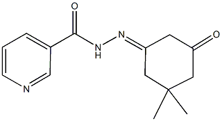 N'-(3,3-dimethyl-5-oxocyclohexylidene)nicotinohydrazide 结构式
