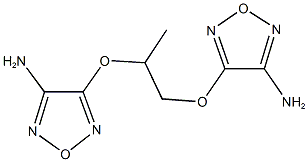 4-{2-[(4-amino-1,2,5-oxadiazol-3-yl)oxy]-1-methylethoxy}-1,2,5-oxadiazol-3-ylamine 结构式