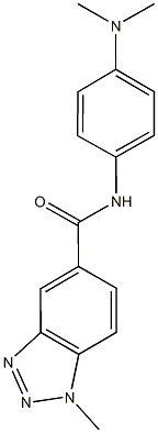 N-[4-(dimethylamino)phenyl]-1-methyl-1H-1,2,3-benzotriazole-5-carboxamide 结构式