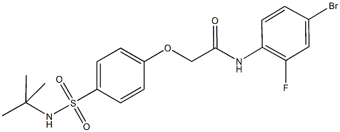 N-(4-bromo-2-fluorophenyl)-2-{4-[(tert-butylamino)sulfonyl]phenoxy}acetamide 结构式