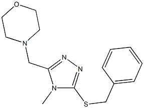 benzyl 4-methyl-5-(4-morpholinylmethyl)-4H-1,2,4-triazol-3-yl sulfide 结构式