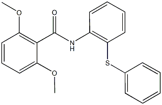 2,6-dimethoxy-N-[2-(phenylthio)phenyl]benzamide 结构式