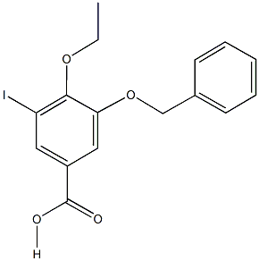 3-(benzyloxy)-4-ethoxy-5-iodobenzoic acid 结构式