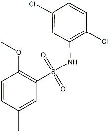 N-(2,5-dichlorophenyl)-2-methoxy-5-methylbenzenesulfonamide 结构式