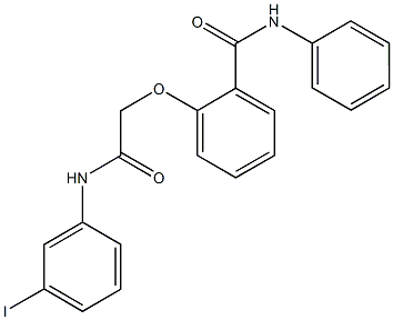 2-[2-(3-iodoanilino)-2-oxoethoxy]-N-phenylbenzamide 结构式