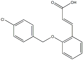 3-{2-[(4-chlorobenzyl)oxy]phenyl}acrylic acid 结构式