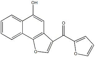 2-furyl(5-hydroxynaphtho[1,2-b]furan-3-yl)methanone 结构式