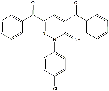 [6-benzoyl-2-(4-chlorophenyl)-3-imino-2,3-dihydro-4-pyridazinyl](phenyl)methanone 结构式
