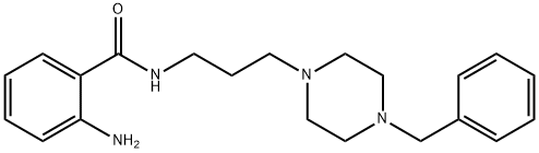 2-amino-N-[3-(4-benzyl-1-piperazinyl)propyl]benzamide 结构式