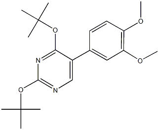 2,4-ditert-butoxy-5-(3,4-dimethoxyphenyl)pyrimidine 结构式