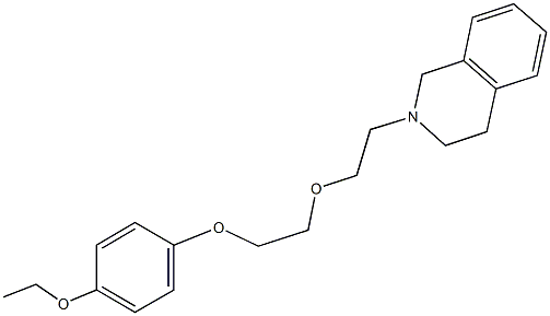 2-{2-[2-(4-ethoxyphenoxy)ethoxy]ethyl}-1,2,3,4-tetrahydroisoquinoline 结构式