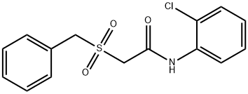 2-(benzylsulfonyl)-N-(2-chlorophenyl)acetamide 结构式