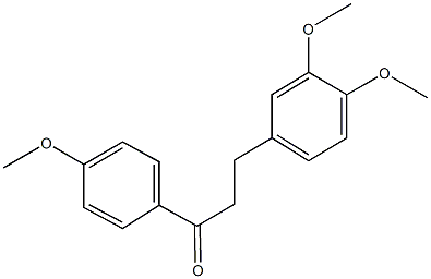 3-(3,4-dimethoxyphenyl)-1-(4-methoxyphenyl)-1-propanone 结构式