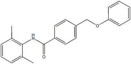 N-(2,6-dimethylphenyl)-4-(phenoxymethyl)benzamide 结构式