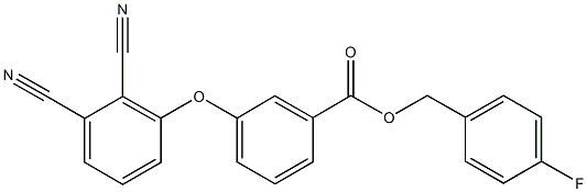 4-fluorobenzyl 3-(2,3-dicyanophenoxy)benzoate 结构式