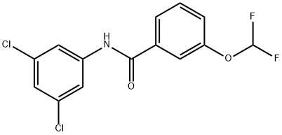 N-(3,5-dichlorophenyl)-3-(difluoromethoxy)benzamide 结构式