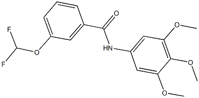 3-(difluoromethoxy)-N-(3,4,5-trimethoxyphenyl)benzamide 结构式