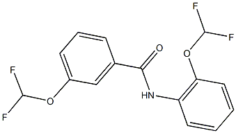 3-(difluoromethoxy)-N-[2-(difluoromethoxy)phenyl]benzamide 结构式