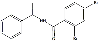 2,4-dibromo-N-(1-phenylethyl)benzamide 结构式