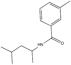 N-(1,3-dimethylbutyl)-3-methylbenzamide 结构式