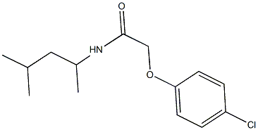2-(4-chlorophenoxy)-N-(1,3-dimethylbutyl)acetamide 结构式