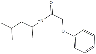 N-(1,3-dimethylbutyl)-2-phenoxyacetamide 结构式