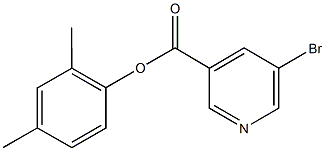 2,4-dimethylphenyl 5-bromonicotinate 结构式