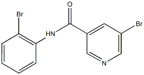 5-bromo-N-(2-bromophenyl)nicotinamide 结构式