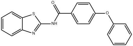 N-(1,3-benzothiazol-2-yl)-4-phenoxybenzamide 结构式