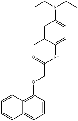 N-[4-(diethylamino)-2-methylphenyl]-2-(1-naphthyloxy)acetamide 结构式