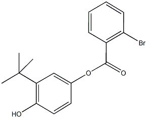 3-tert-butyl-4-hydroxyphenyl 2-bromobenzoate 结构式