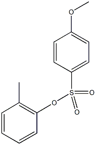 2-methylphenyl4-methoxybenzenesulfonate 结构式