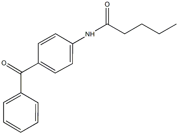 N-(4-benzoylphenyl)pentanamide 结构式