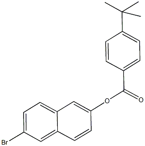 6-bromo-2-naphthyl 4-tert-butylbenzoate 结构式