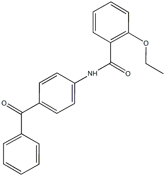 N-(4-benzoylphenyl)-2-ethoxybenzamide 结构式