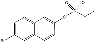 6-bromo-2-naphthyl ethanesulfonate 结构式