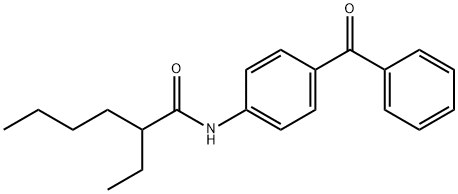 N-(4-benzoylphenyl)-2-ethylhexanamide 结构式