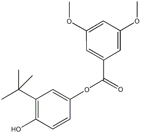 3-tert-butyl-4-hydroxyphenyl3,5-dimethoxybenzoate 结构式