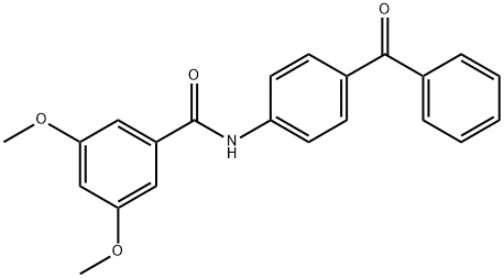 N-(4-benzoylphenyl)-3,5-dimethoxybenzamide 结构式