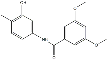 N-(3-hydroxy-4-methylphenyl)-3,5-dimethoxybenzamide 结构式