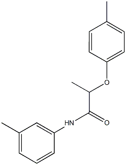 2-(4-methylphenoxy)-N-(3-methylphenyl)propanamide 结构式