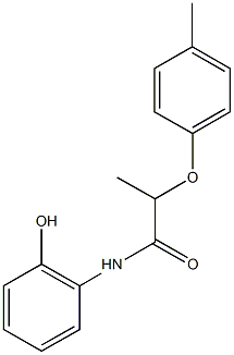 N-(2-hydroxyphenyl)-2-(4-methylphenoxy)propanamide 结构式